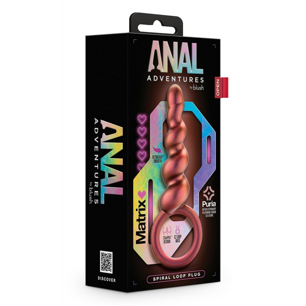Секс игрушки - Анальная пробка Blush Anal Adventures Matrix в виде спирали 6