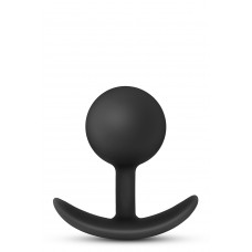 Анальный плаг Blush с внутренним шариком Adventures Platinum Silicone Vibra