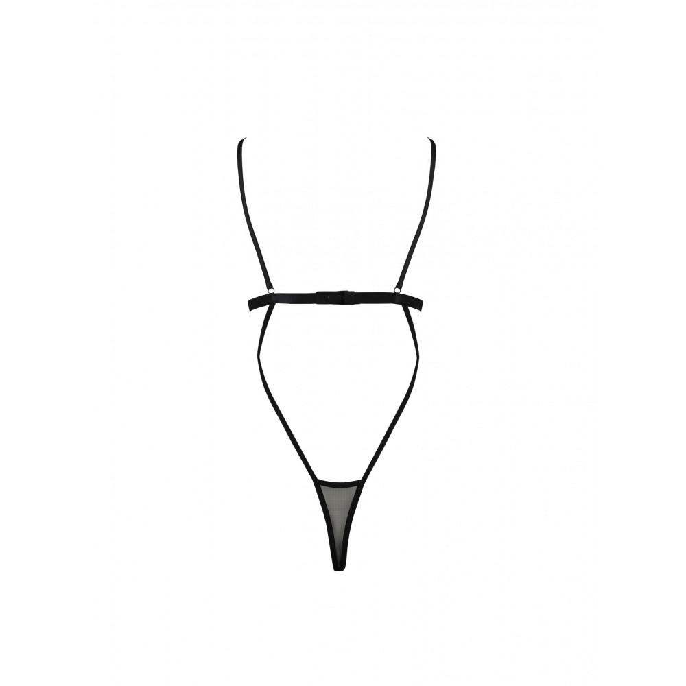 Эротическое белье - Боди с открытой грудью DIABOLINA BODY black S/M - Passion 3