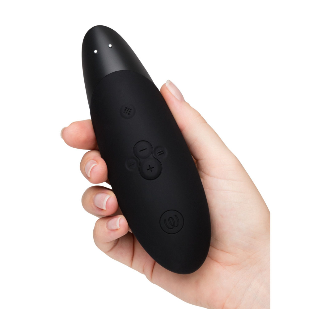 Секс игрушки - Клиторальный вакуумный стимулятор 2 в 1 Womanizer Enhance с вибрацией, черный 6