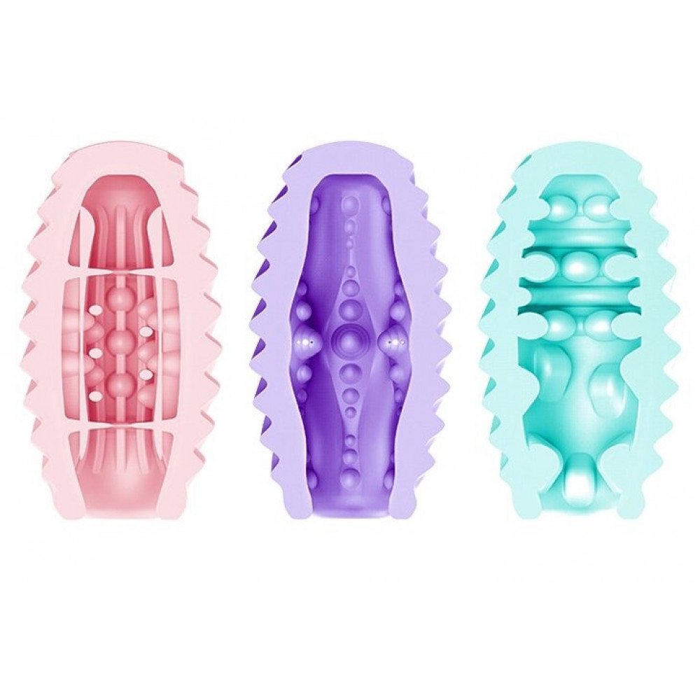 Мастурбаторы вагины - Набор из 15 шт мастурбаторов Pretty Love - Double Sided EGG, BI-014832H 5