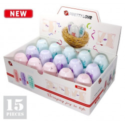 Набор из 15 шт мастурбаторов Pretty Love - Double Sided EGG, BI-014832H