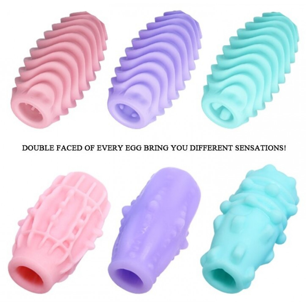Мастурбаторы вагины - Набор из 15 шт мастурбаторов Pretty Love - Double Sided EGG, BI-014832H 4