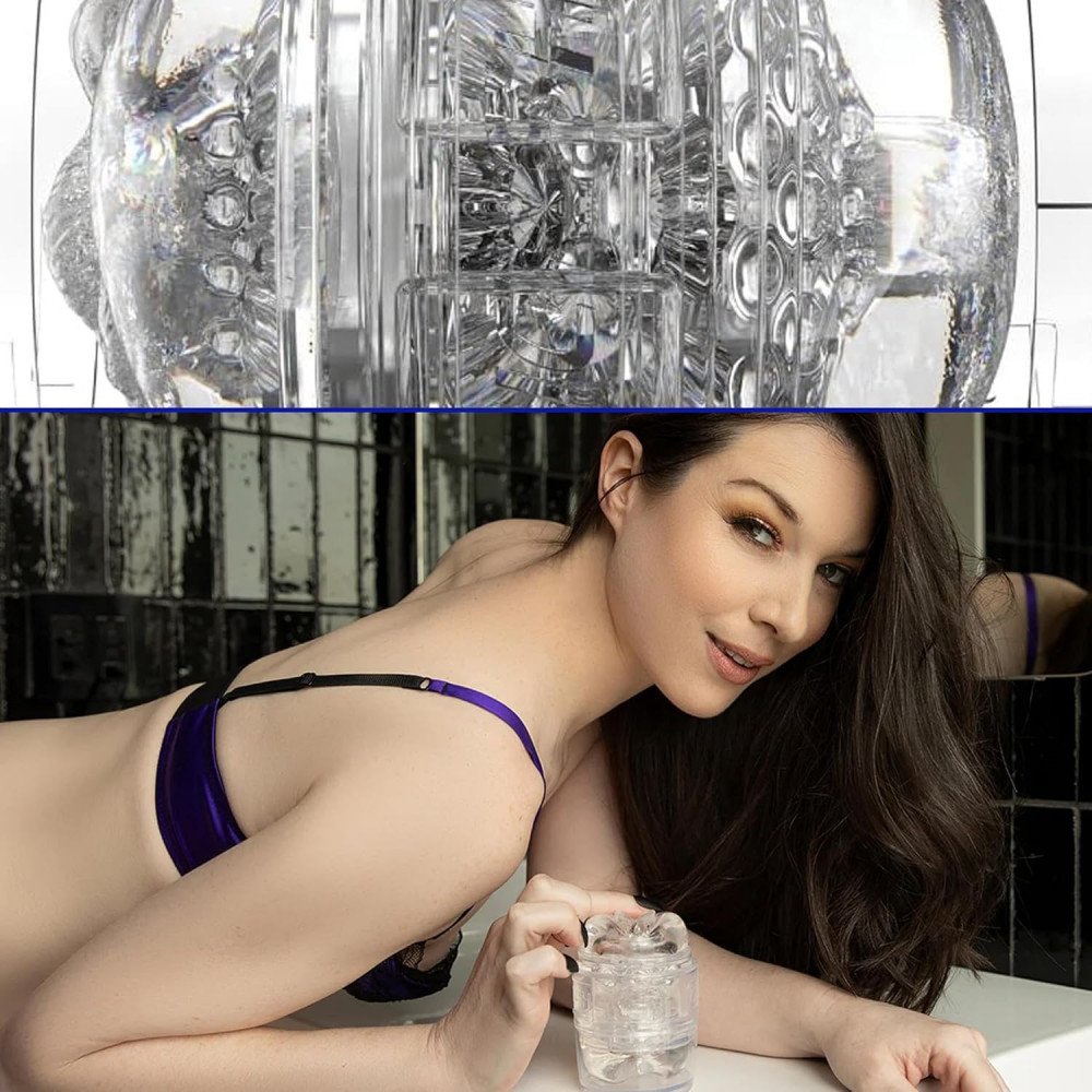 Мастурбатор - Мастурбатор двухсторонний Fleshlight Quickshot Stoya с имитацией вагины и ануса, прозрачный 1