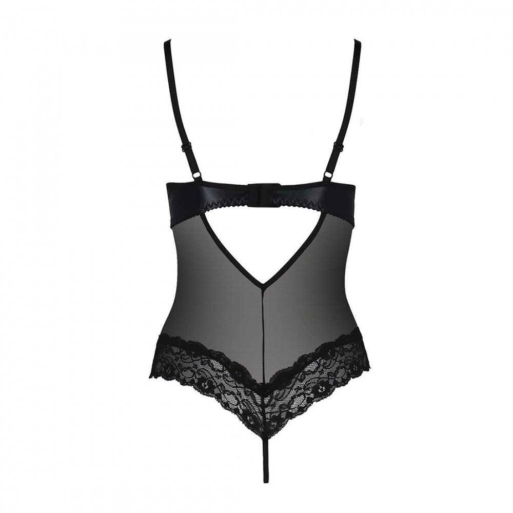 Эротическое боди - Боди с открытой грудью NORTH BODY black L/XL - Passion Exclusive 2