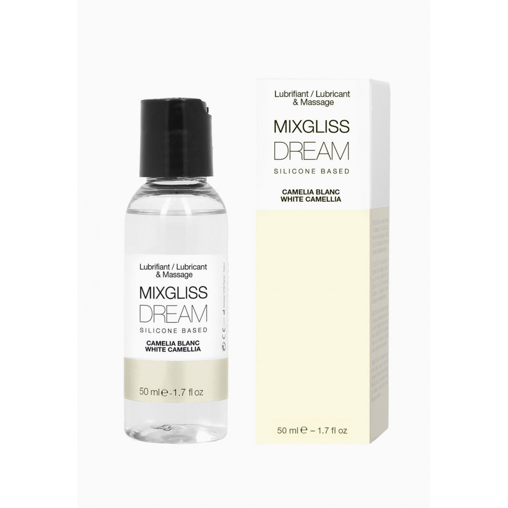 Смазки на силиконовой основе - Лубрикант на силиконовой основе MixGliss DREAM - CAMELIA BLANC (50 мл) с ароматом белой камелии