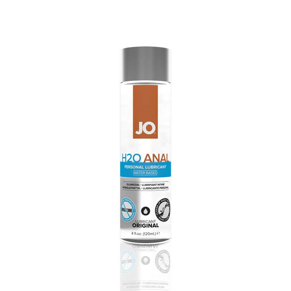 Анальные смазки - Анальная смазка System JO ANAL H2O - ORIGINAL (120 мл) на водной основе, растительный глицерин