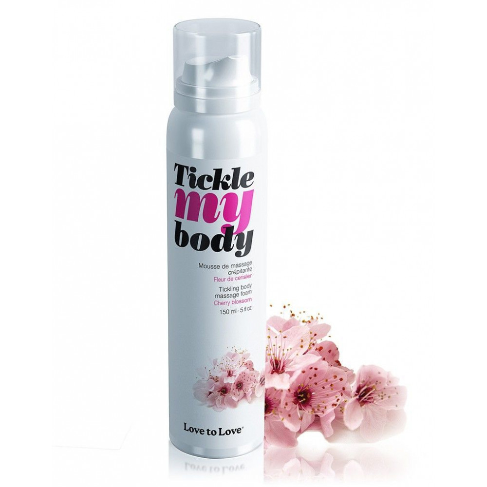 Массажные масла и свечи - Массажная пена Love To Love TICKLE MY BODY Cherry Blossom (150 мл) увлажняющая