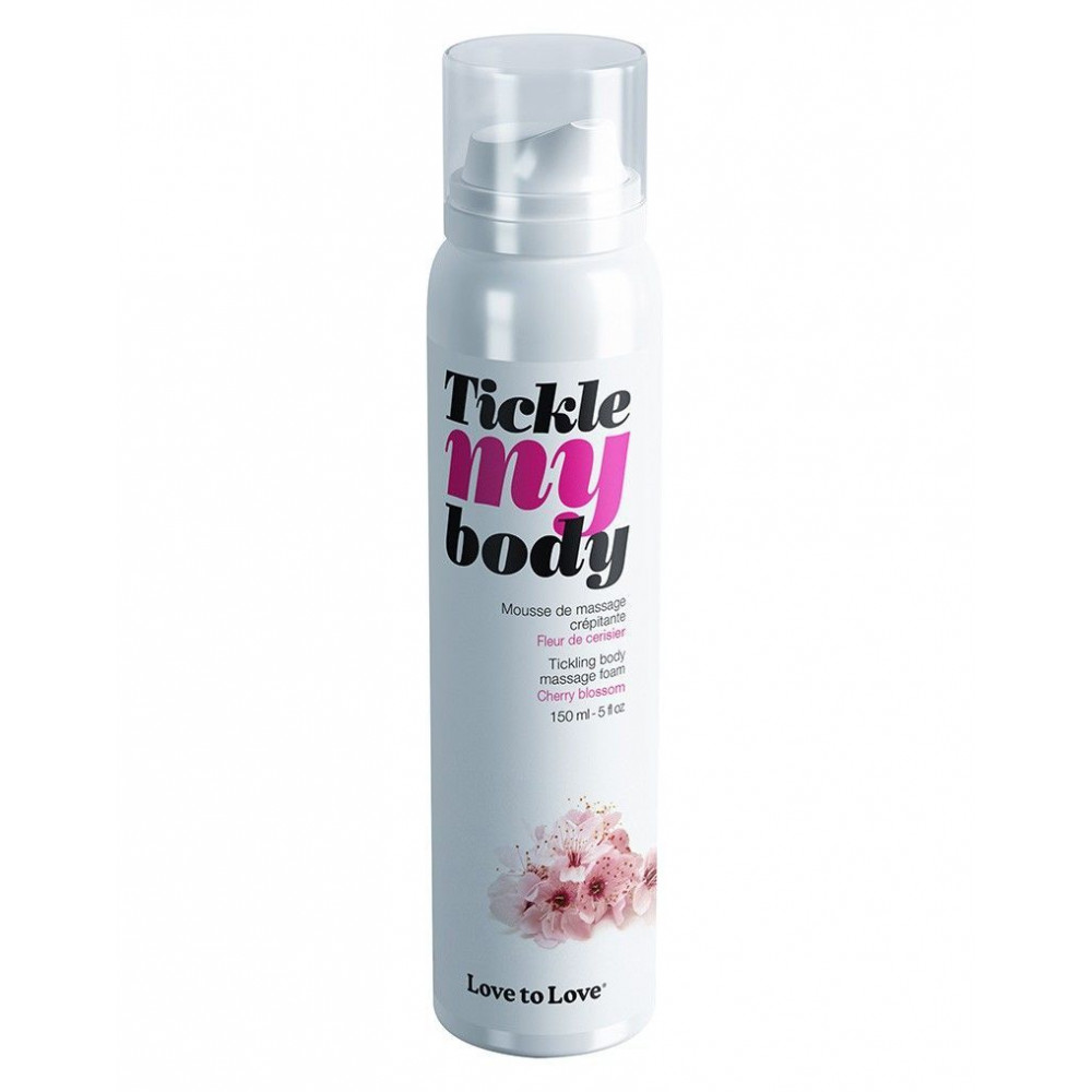 Массажные масла и свечи - Массажная пена Love To Love TICKLE MY BODY Cherry Blossom (150 мл) увлажняющая 1