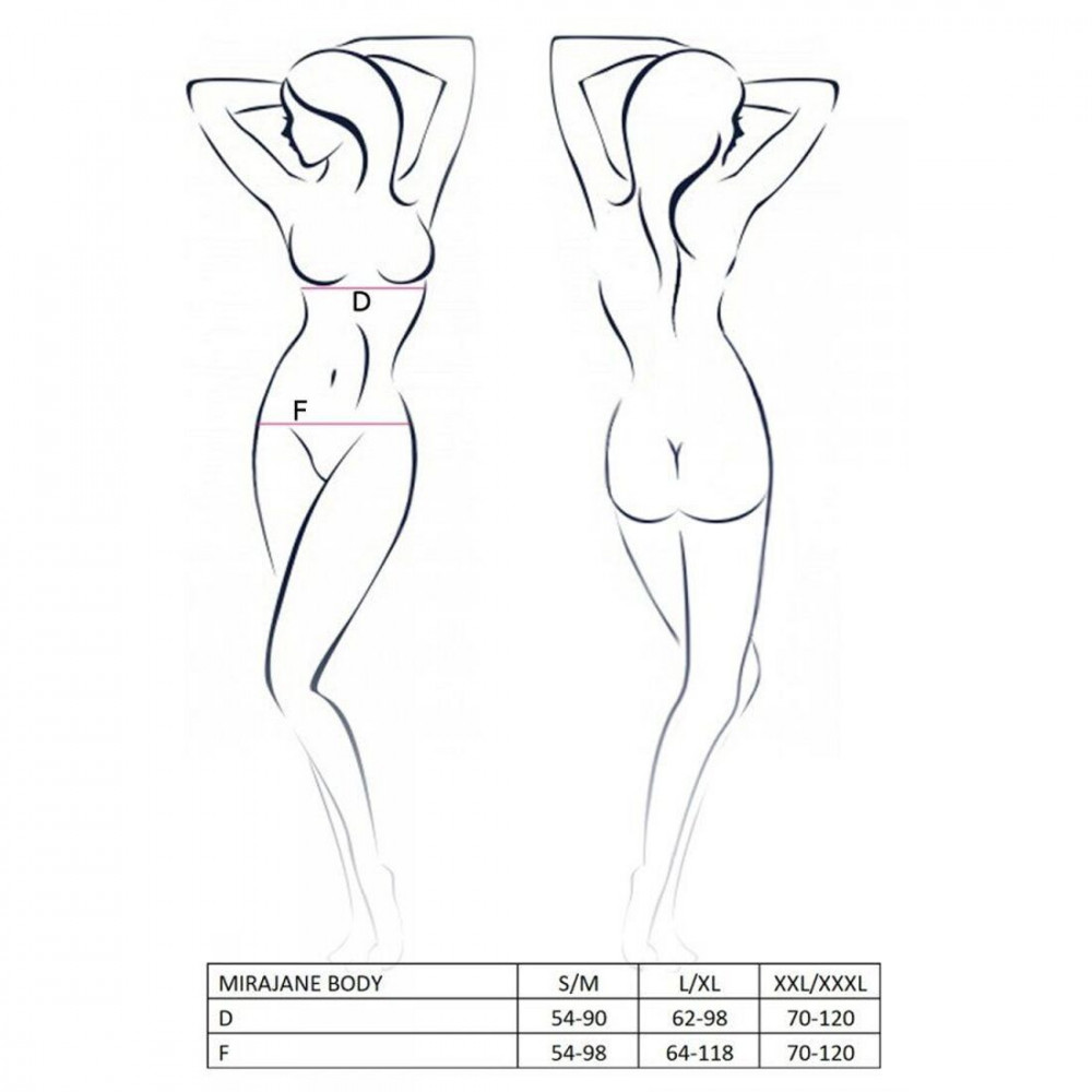 Эротическое боди - Ажурное боди AZALIA BODY black XXL/XXXL Passion 1