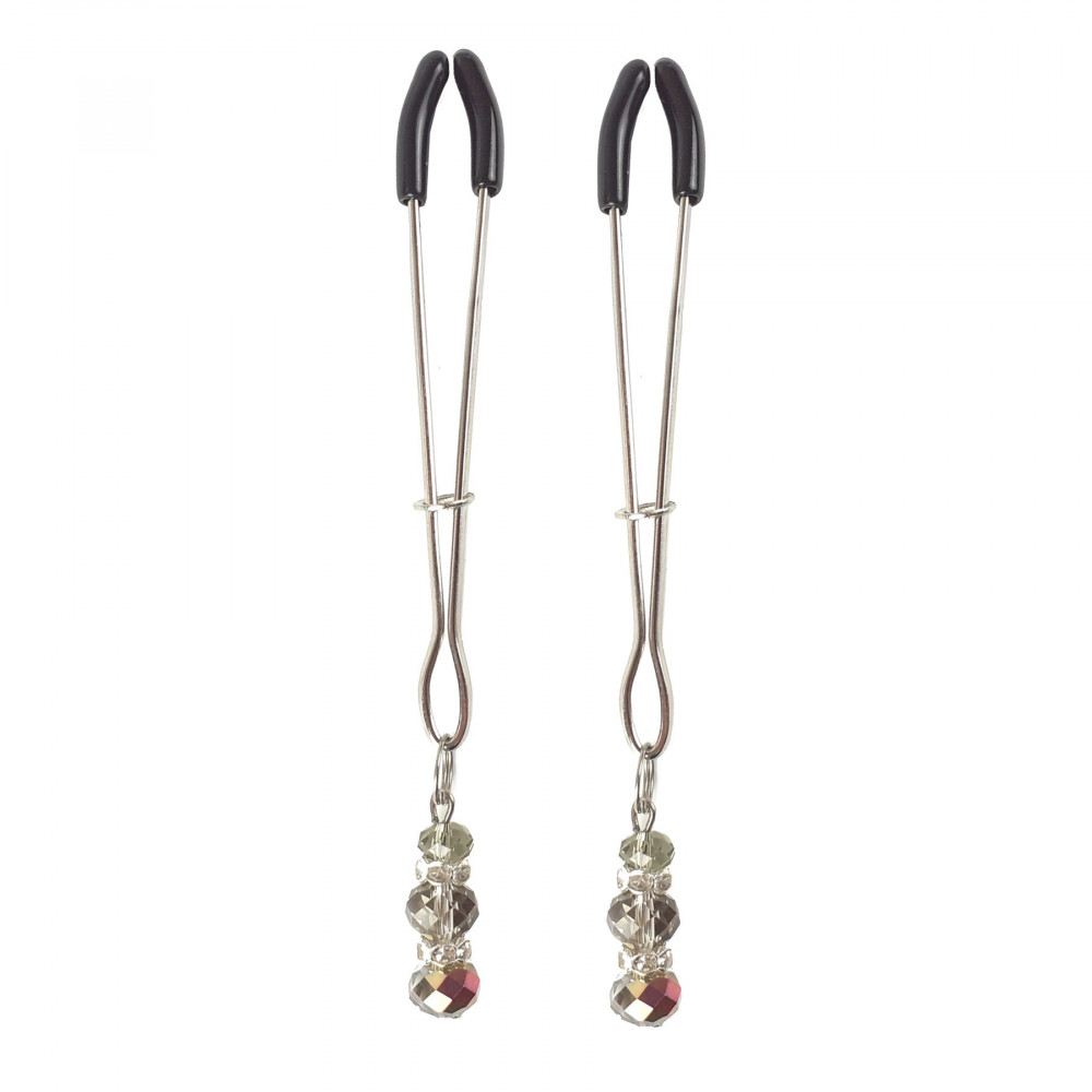 Интимные украшения - Зажимы для сосков Art of Sex - Nipple Clamps Lovely Grey 2