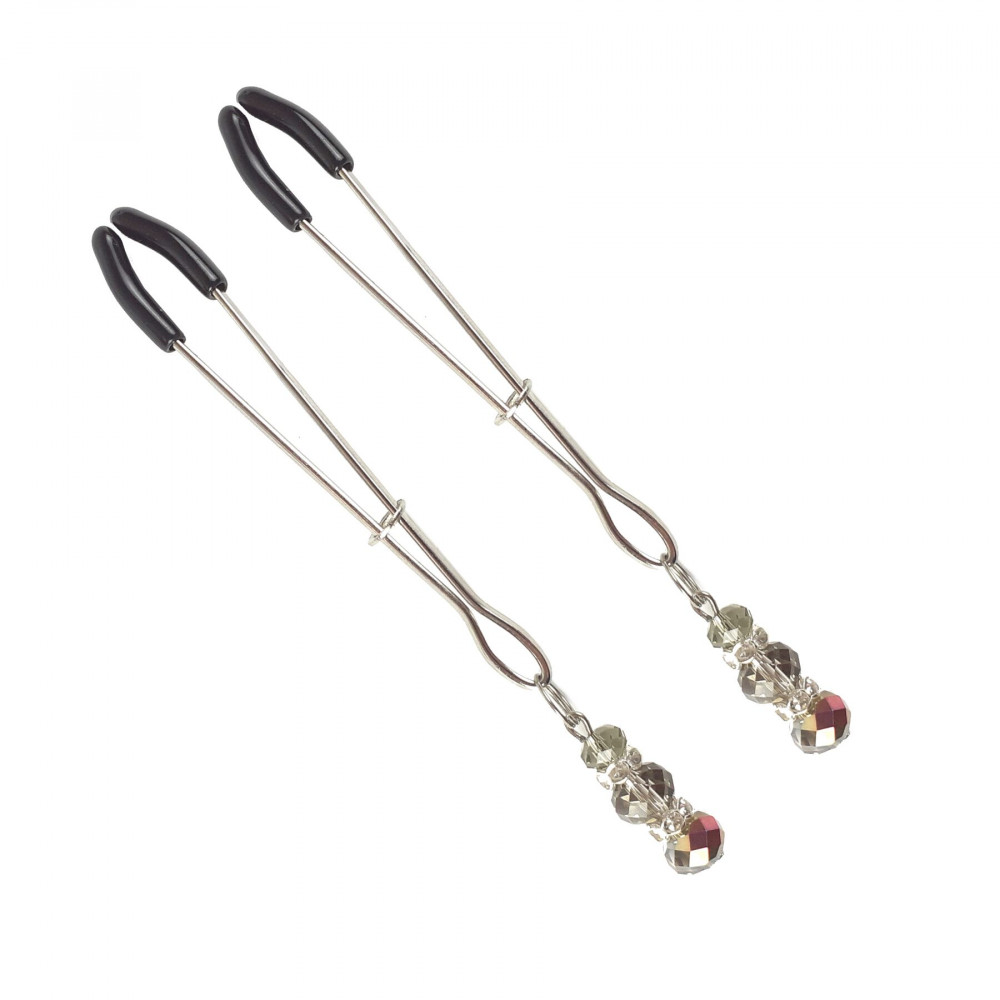 Интимные украшения - Зажимы для сосков Art of Sex - Nipple Clamps Lovely Grey