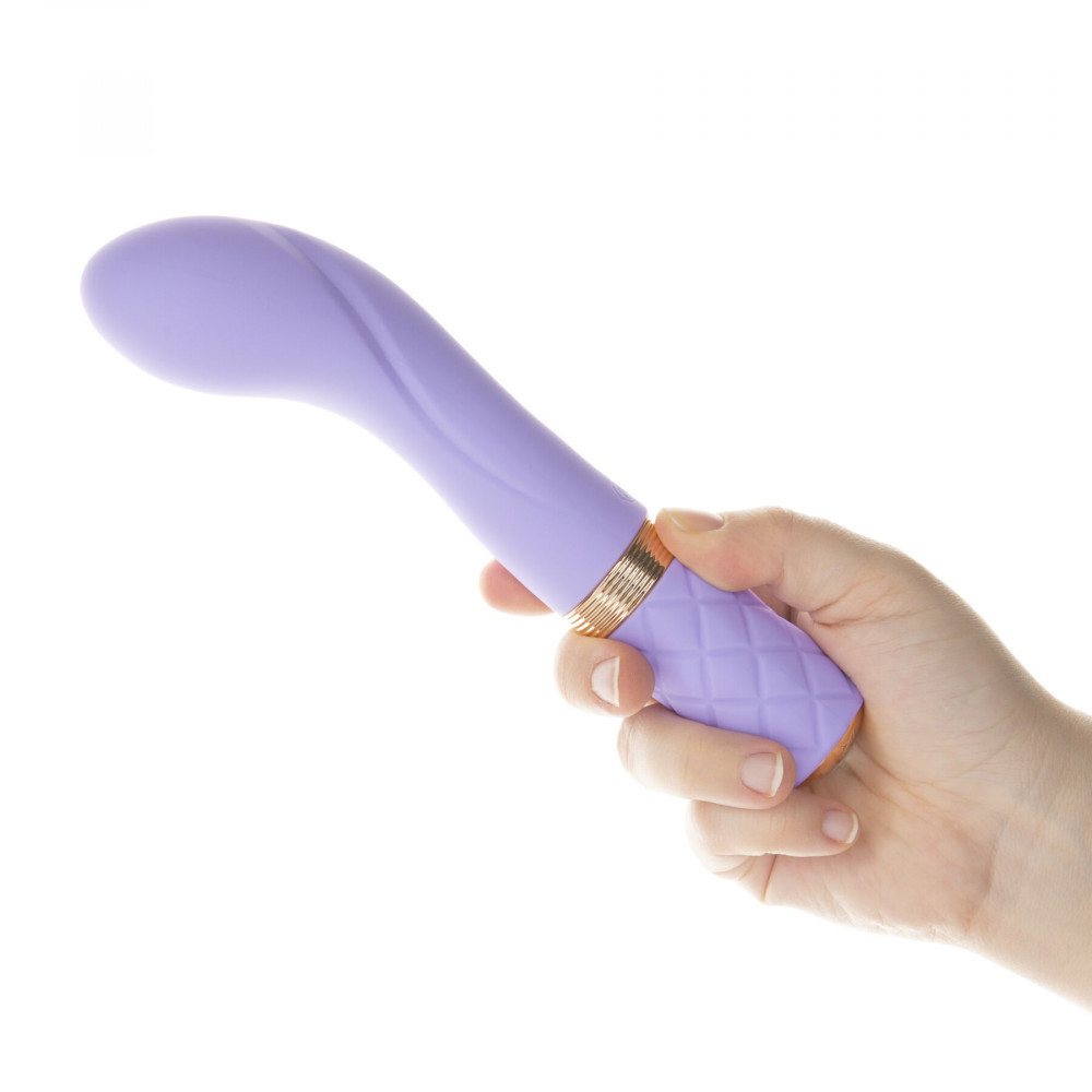 Стимулятор точки G - Роскошный вибратор Pillow Talk Sassy Purple Special Edition, Сваровски, повязка на глаза+игра 5