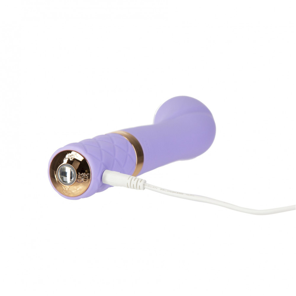 Стимулятор точки G - Роскошный вибратор Pillow Talk Sassy Purple Special Edition, Сваровски, повязка на глаза+игра 9