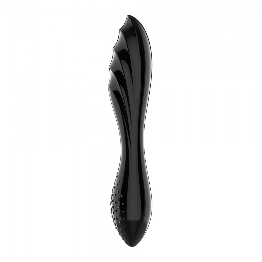 Дилдо - Стеклянный дилдо Satisfyer Dazzling Crystal 1 (Black) 3