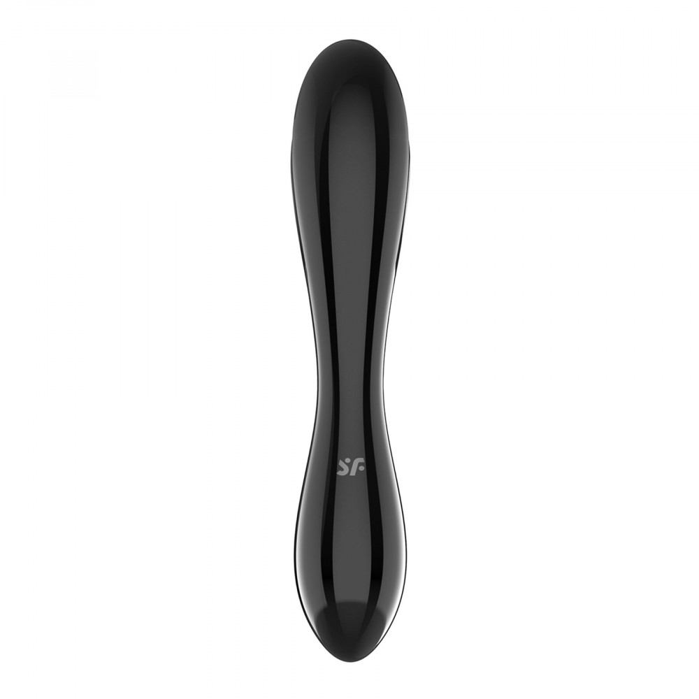 Дилдо - Стеклянный дилдо Satisfyer Dazzling Crystal 1 (Black) 2