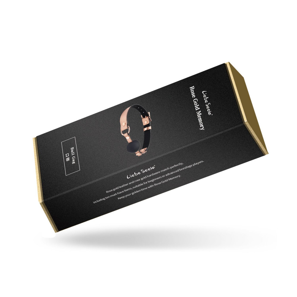 Кляп - Кляп Liebe Seele Rose Gold Memory Ball Gag 1