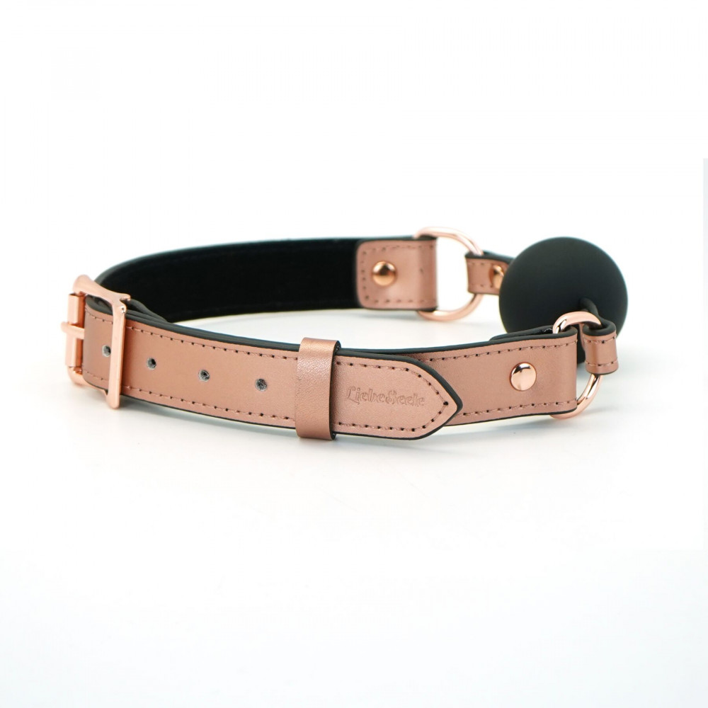 Кляп - Кляп Liebe Seele Rose Gold Memory Ball Gag 9