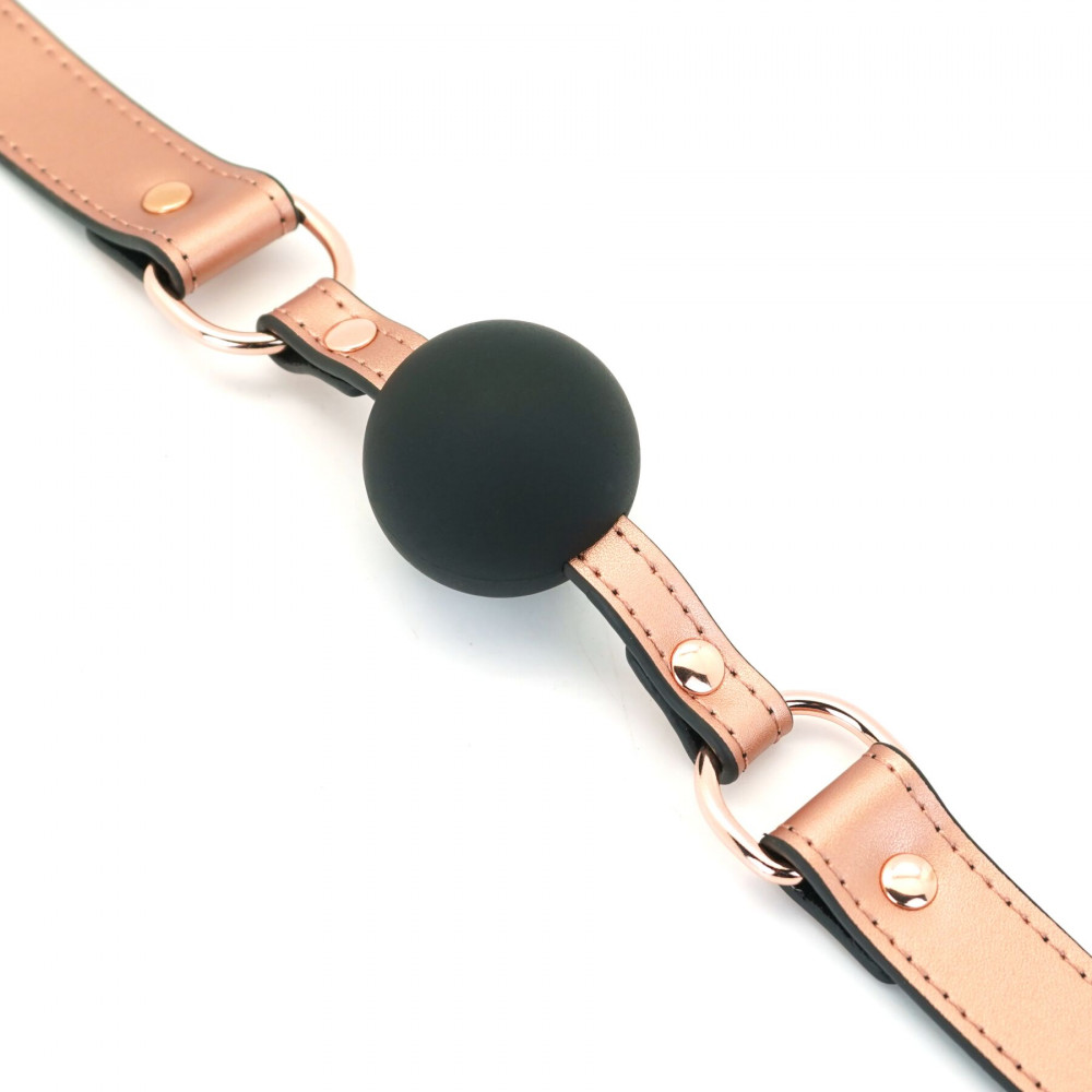 Кляп - Кляп Liebe Seele Rose Gold Memory Ball Gag 5