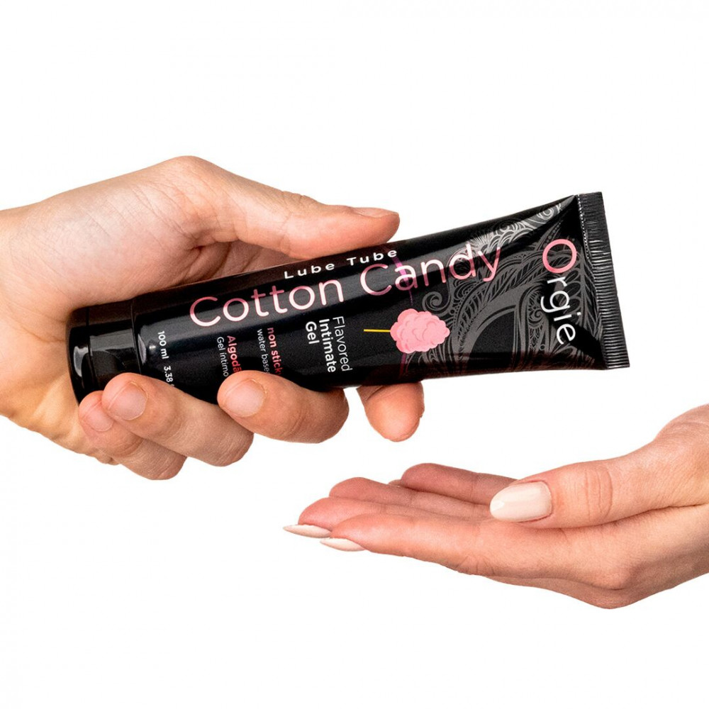Оральные смазки - Лубрикант на водной основе Orgie - Lube Tube Cotton Candy (100 мл) 1