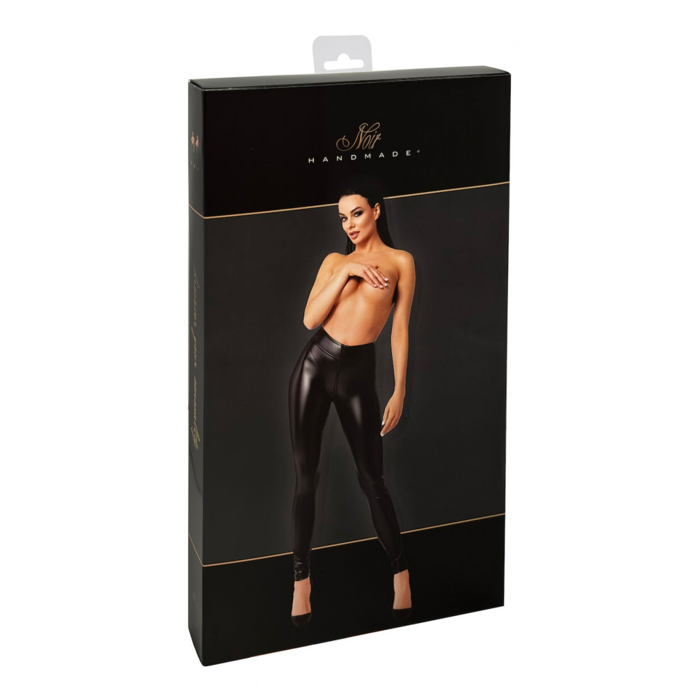 Женское эротическое белье - Леггинсы Noir Handmade F332 Powewetlook pants - XL 8