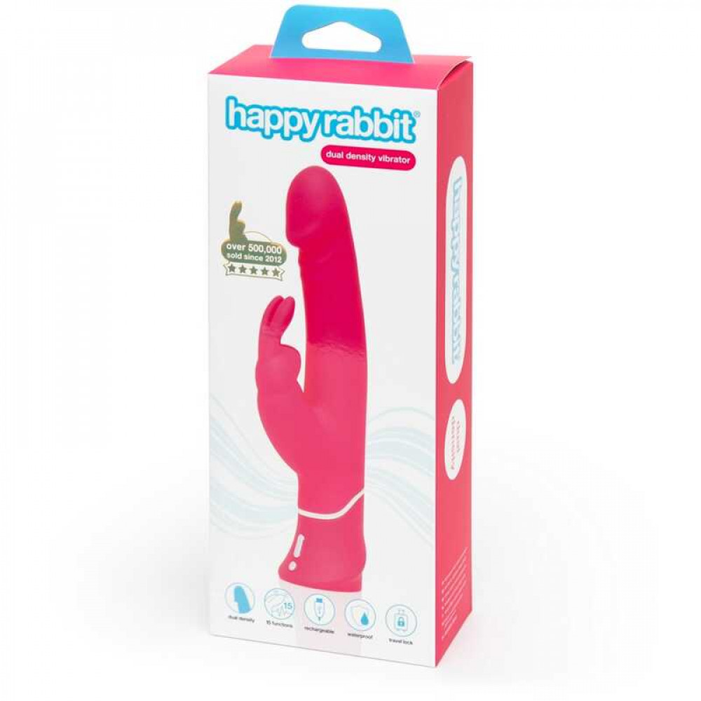 Вибратор-кролик - Вибратор-кролик Happy Rabbit Realistic Dual Density 1