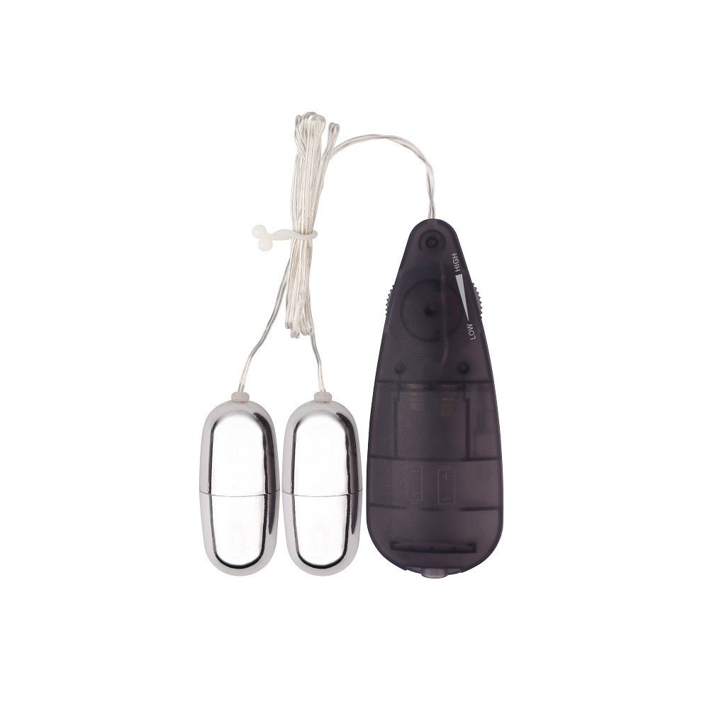 Вагинальные шарики - Виброяйца с пультом Chisa Dual Delight Vibrating Bullets 1