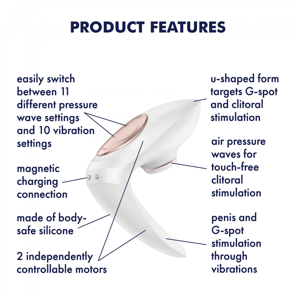 Вибратор - Вибратор для пары Pro 4 Couples Satisfyer (Германия) 7