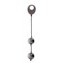 Металлические вагинальные шарики DOMINO METALLIC BALLS, CHROME BLACK