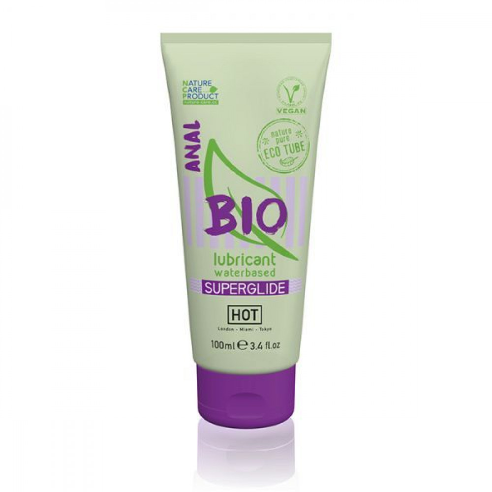 Анальные смазки - Анальный лубрикант на водной основе Hot Bio lubricant Superglide Anal, 100 мл