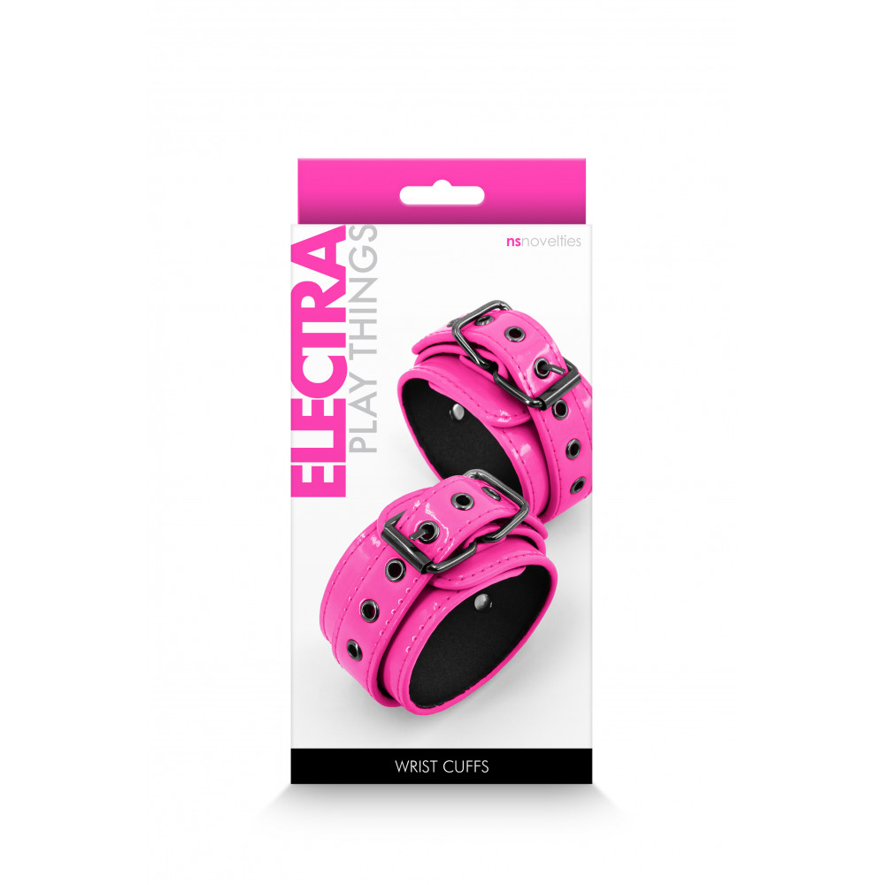 Наручники, веревки, бондажы, поножи - Наручники NS Novelties ELECTRA WRIST CUFFS PINK