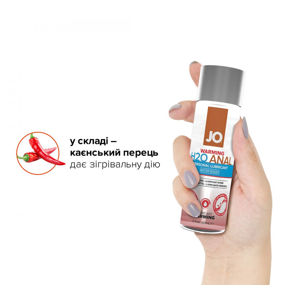 Анальные смазки - Анальная смазка System JO ANAL H2O - WARMING (60 мл) разогревающая, на водной основе 2