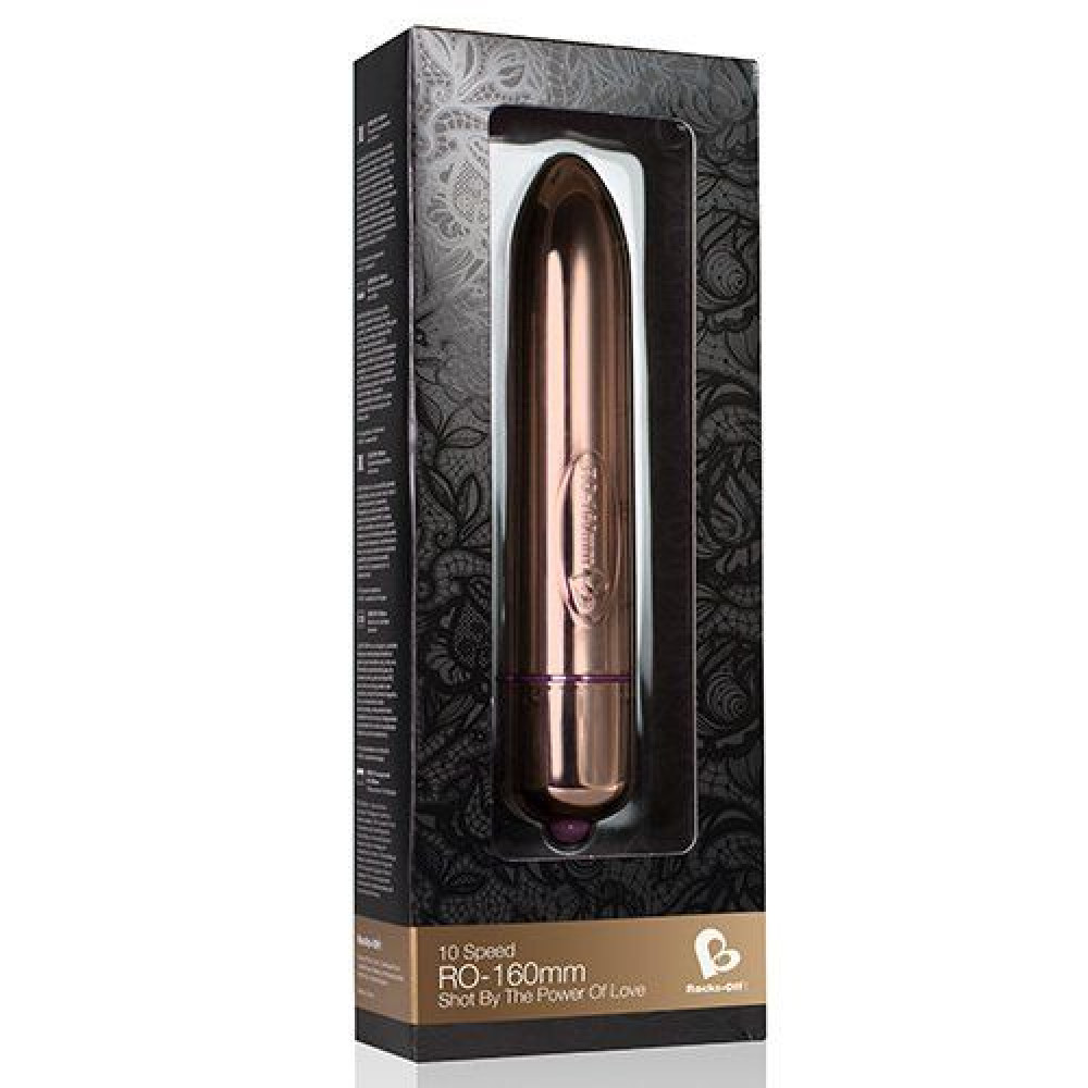 Вибропули  - Вибратор Rocks Off RO-160mm 10 Rose Gold 3