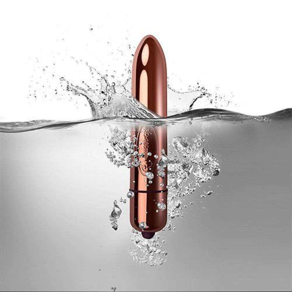 Вибропули  - Вибратор Rocks Off RO-160mm 10 Rose Gold 2