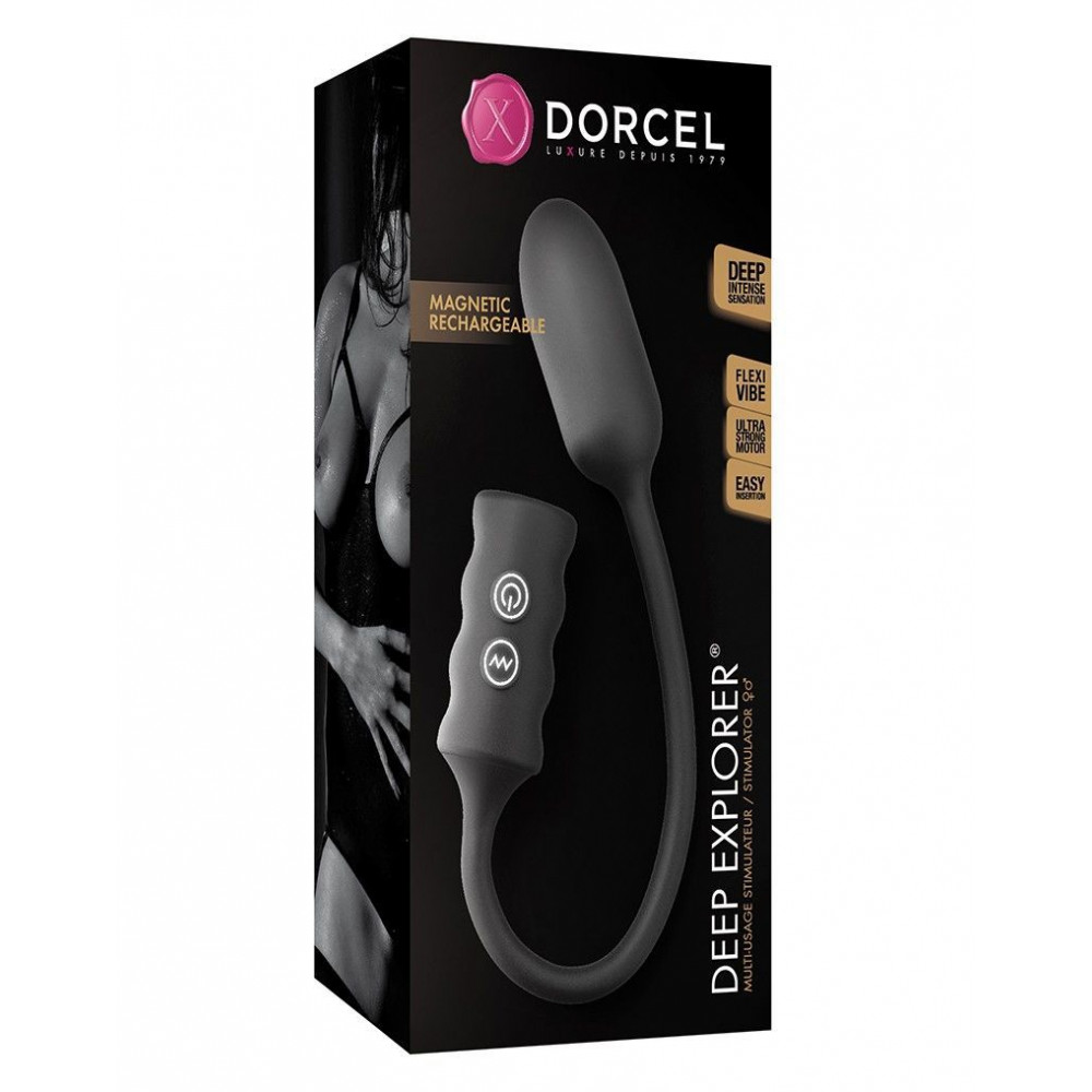 Виброяйцо - Виброяйцо Dorcel Deep Explorer, подходит для вагинальной и анальной стимуляции, мощное 4