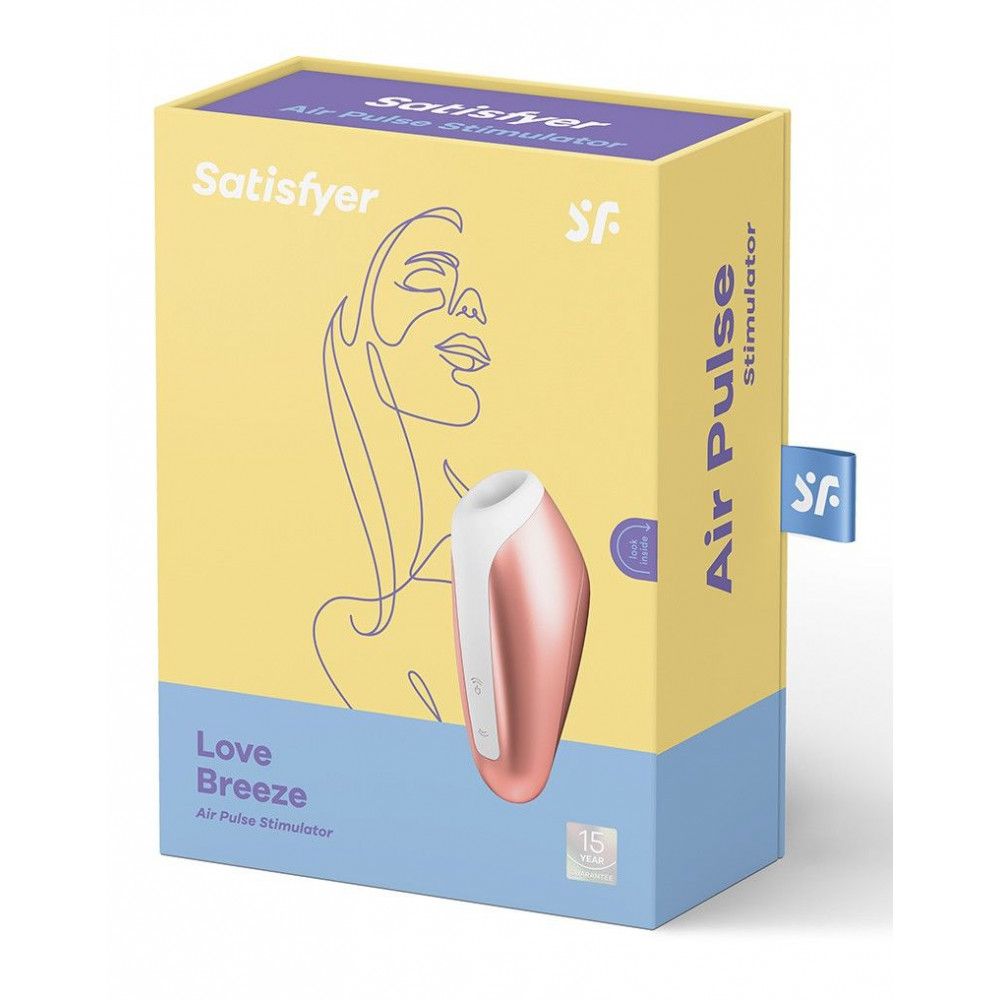 Вибраторы вакуумные - Миниатюрный вакуумный стимулятор Satisfyer Love Breeze Copper 2