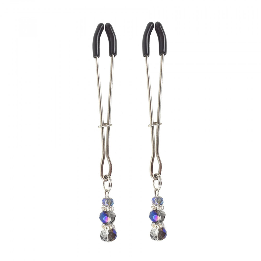 Интимные украшения - Зажимы для сосков Art of Sex - Nipple Clamps Lovely Blue 2