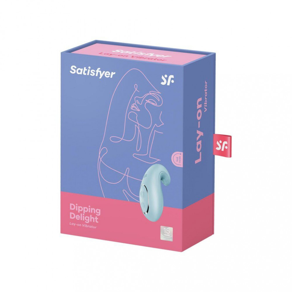 Клиторальный вибратор - Вибратор Satisfyer Dipping Delight Light Blue 1