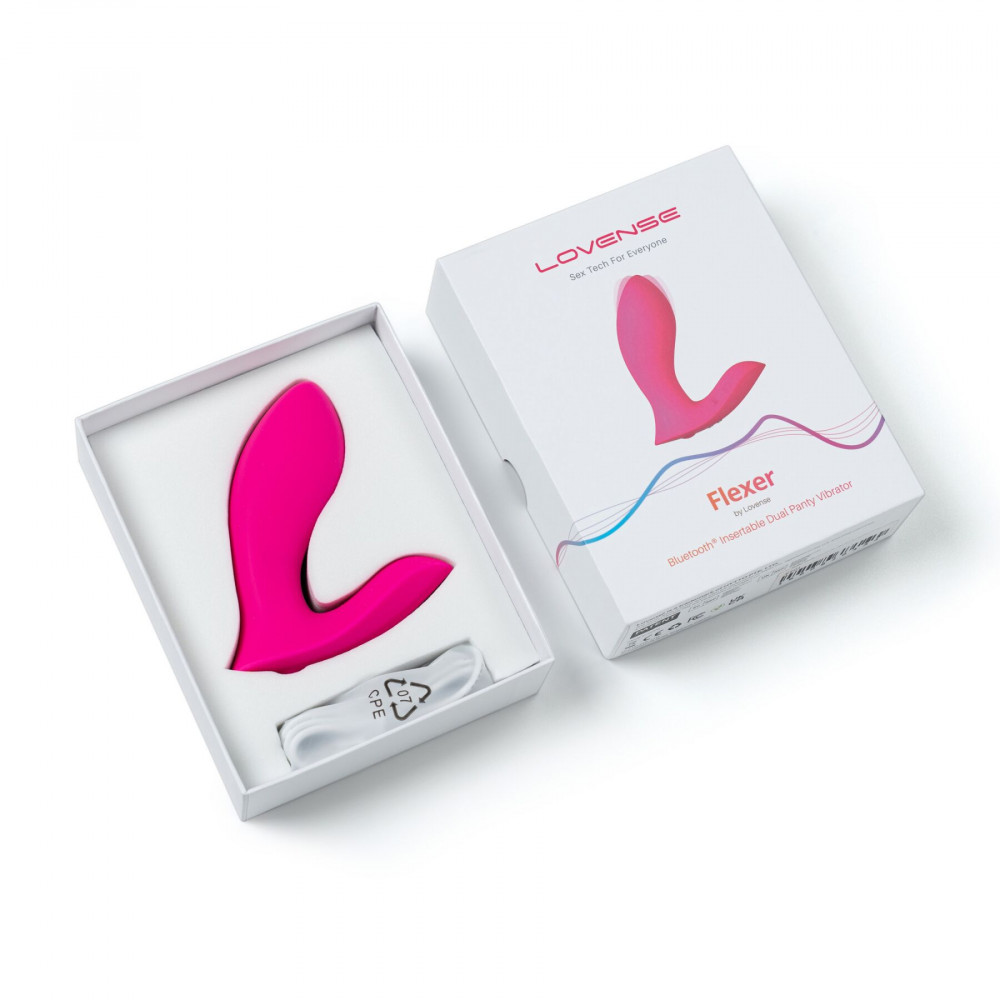 Вибратор - Смарт-вибратор в трусики Lovense Flexer, манящее движение + вибрация, стимуляция клитора и точки G 1