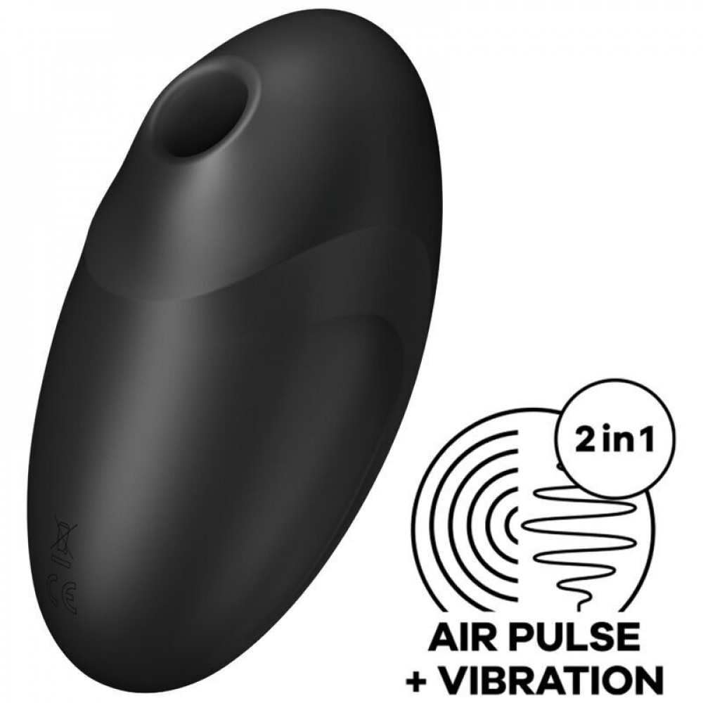 Вибраторы вакуумные - Вакуумный стимулятор Satisfyer Vulva Lover 3 Black