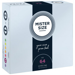 Презервативы Mister Size - pure feel - 64 (36 condoms), толщина 0,05 мм
