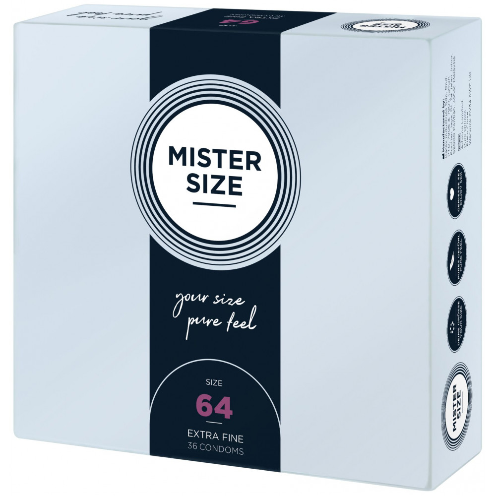 Презервативы - Презервативы Mister Size - pure feel - 64 (36 condoms), толщина 0,05 мм 2
