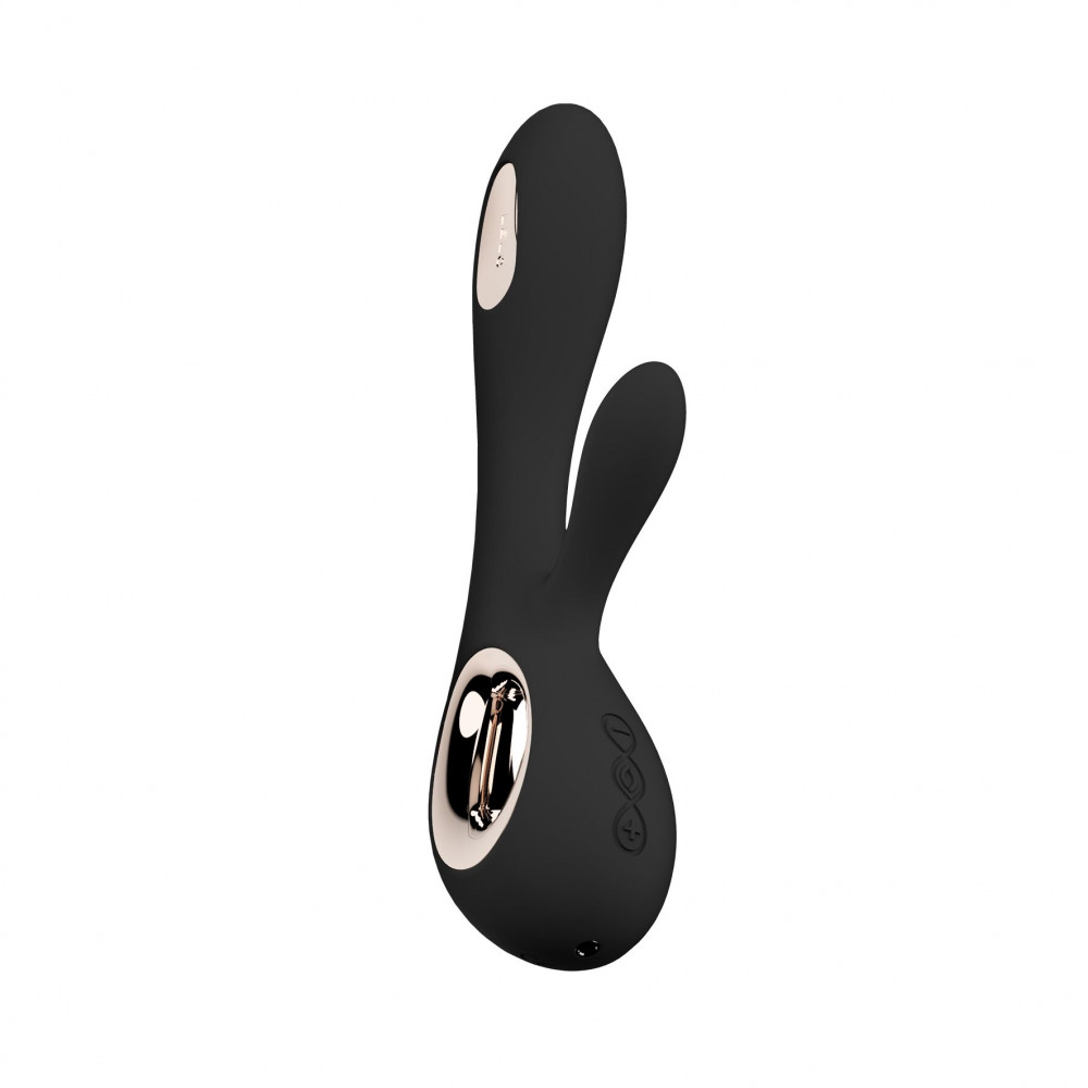 Вибратор-кролик - Вибратор-кролик LELO Soraya Wave Black, манящие движения ствола 5