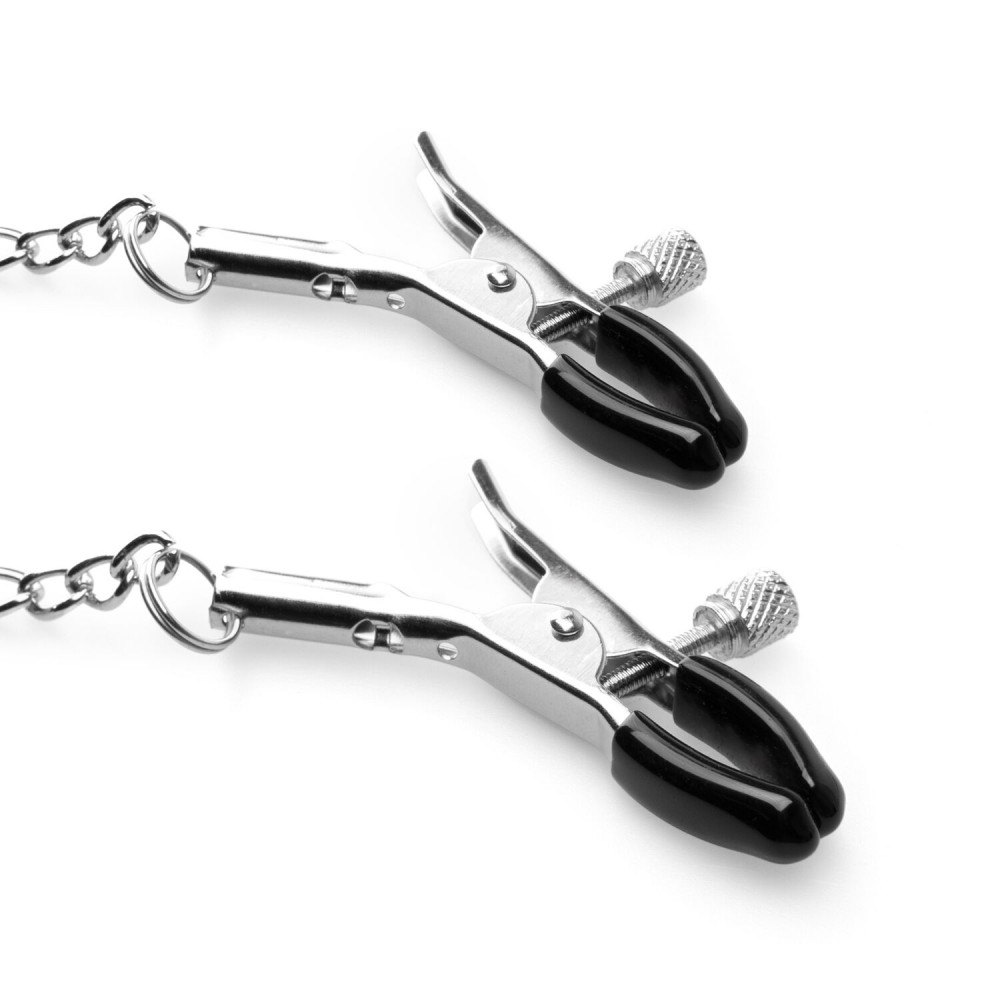 Интимные украшения - Зажимы для сосков с кляпом Bedroom Fantasies Nipple Clamps & Silicone Gag Ring 3