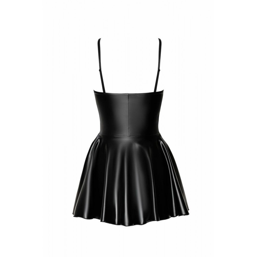 Сексуальные платья - Платье Noir Handmade F308 Dreamer wetlook corset mini dress with front zipper - S 5