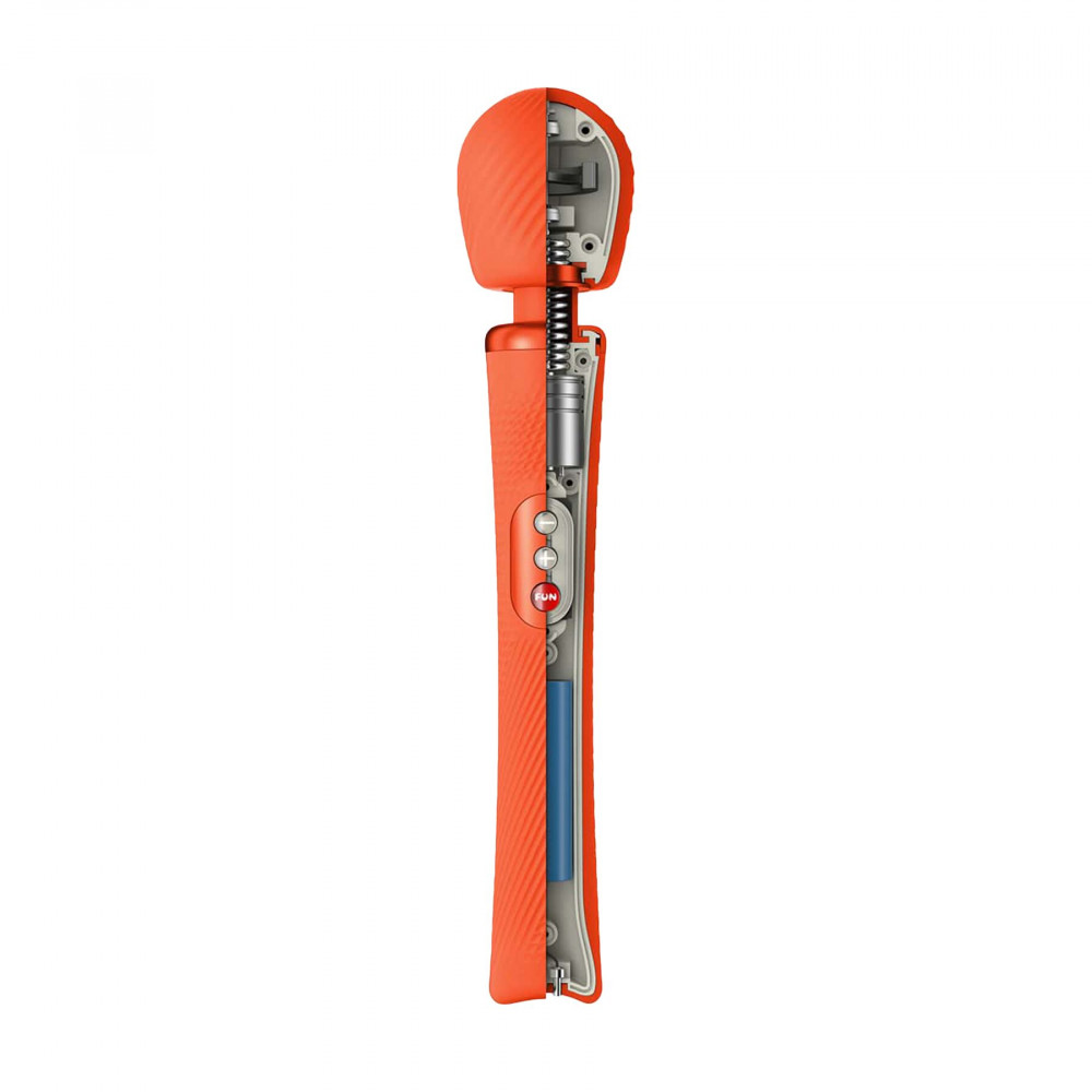 Вибромассажеры - Вибромассажер Fun Factory VIM Vibrating Wand sunrise orange, супермощный и легкий, до 6 часов работы 2