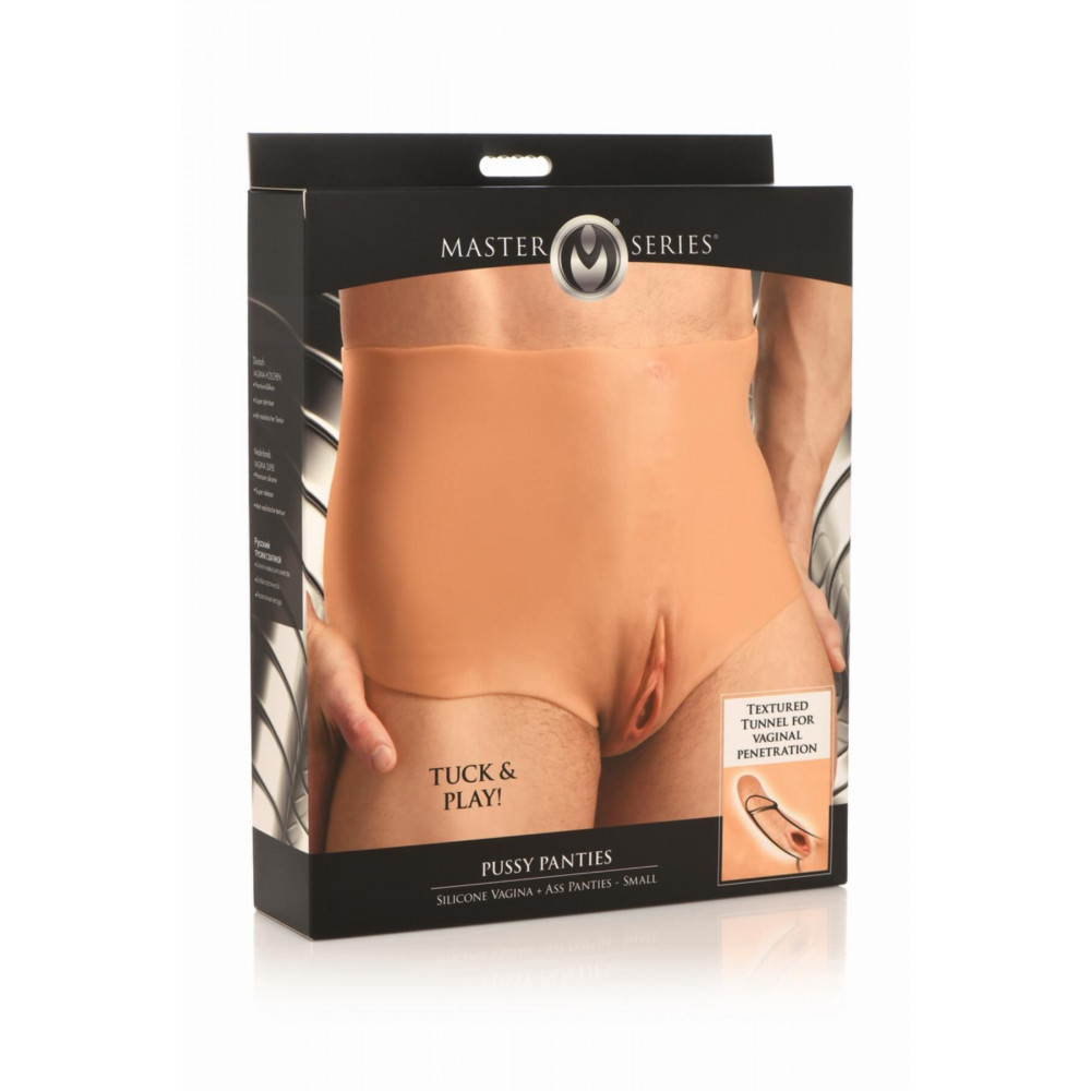  - Накладная вагина Master Series Silicone Vagina + Butt Panties - Small 8