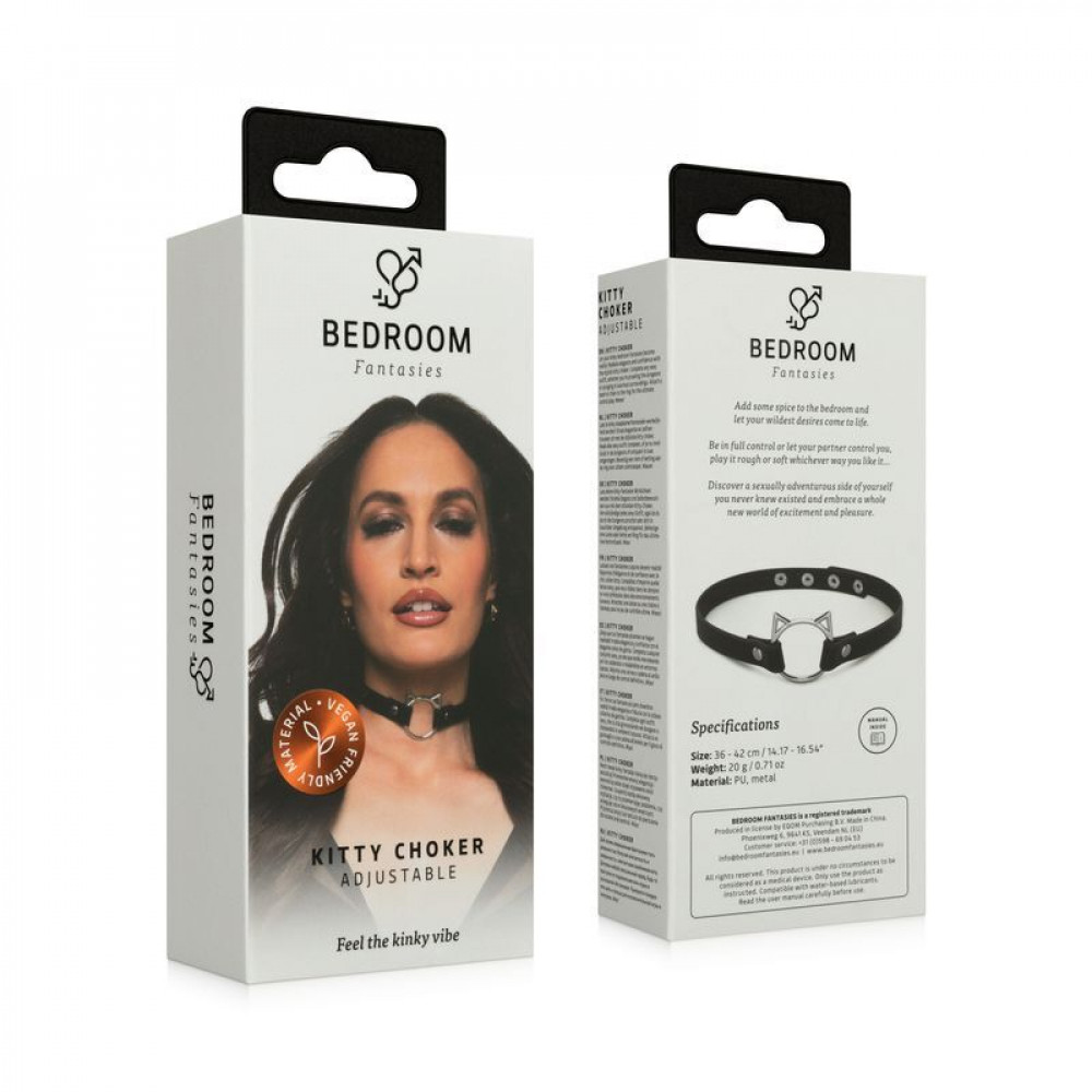 Чокеры, портупеи - Чокер Bedroom Fantasies Kitty Choker 6
