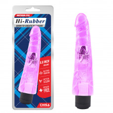 Вибратор Chisa Hi-Rubber с выраженной головкой, фиолетовый