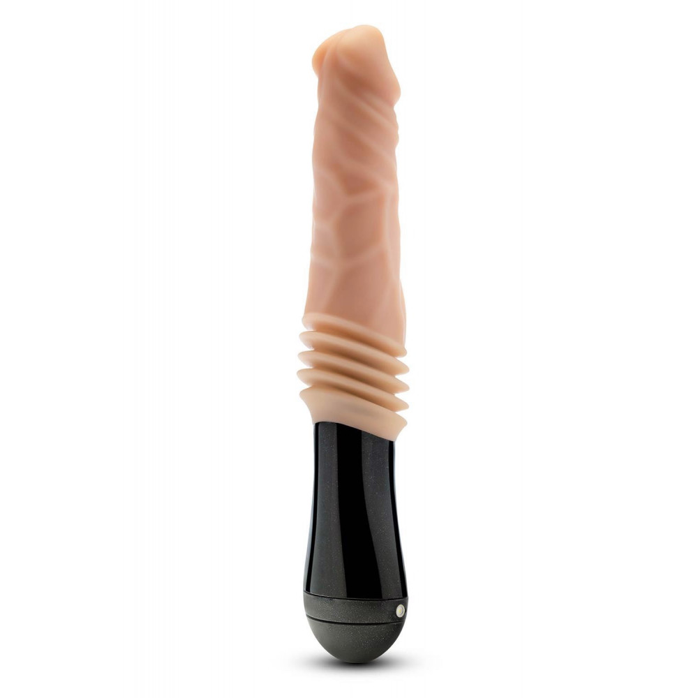 Секс игрушки - Вибратор Blush Dr Skin Dr Knight с ротацией и фрикциями, бежевый 1